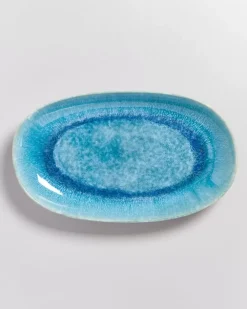 Clearance Alcachofra Servierplatte L Grunblau Servierplatten