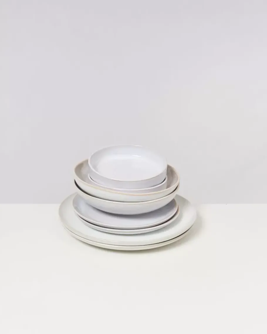 Clearance All White - 8 Teiliges Set Geschirr Sets