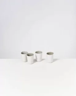 Shop Areia 4Er Set Espressobecher Grau Tassen & Becher Sets