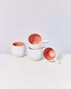 Clearance Areia 4Er Set Tasse Gros Pink Tassen & Becher Sets