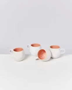 Clearance Areia 4Er Set Tasse Klein Pink Tassen & Becher Sets