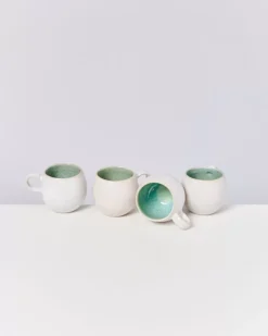Hot Areia 4Er Set Tasse Klein Mint 4 Teilige Sets