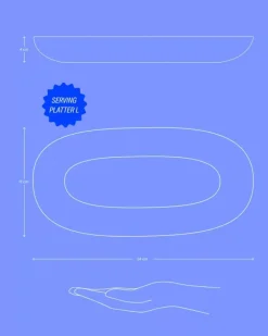 Best Areia Servierplatte L Aqua Servierplatten