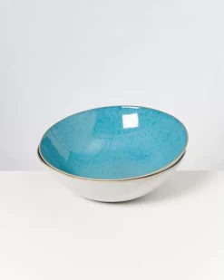 Outlet Areia Servierschale Gros Flach Aqua Servierschalen