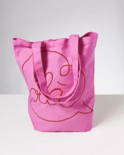 Sale Beach Bag Pink Rot Beach Bags