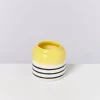Hot Bebe Vase Gelb Schwarz Gestreift Bebe