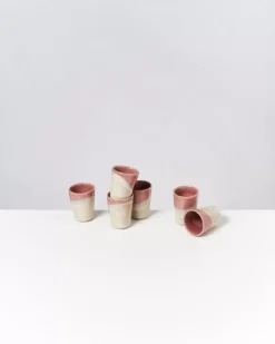 New Bica 6Er Set Espressobecher Pink Cream Tassen & Becher Sets