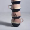 Clearance Bica 4Er Set Tasse Gros Pink Navy Cream Tassen & Becher Sets