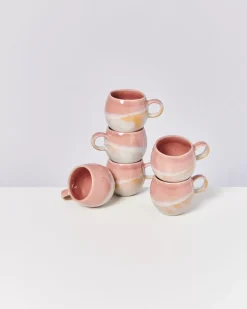 Clearance Bica 6Er Set Tasse Klein Pink Cream 6 Teilige Sets