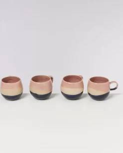Clearance Bica Tasse Gros Pink Navy Cream Große Tassen
