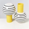 Best Sale Bola Vase L Gelb Schwarz Gestreift Bola L