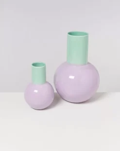 Hot Bola Vase L Pastell Mint Lila Vasen