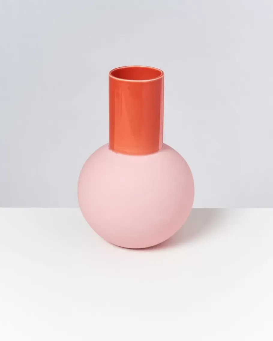 Hot Bola Vase L Rose Coral Vasen