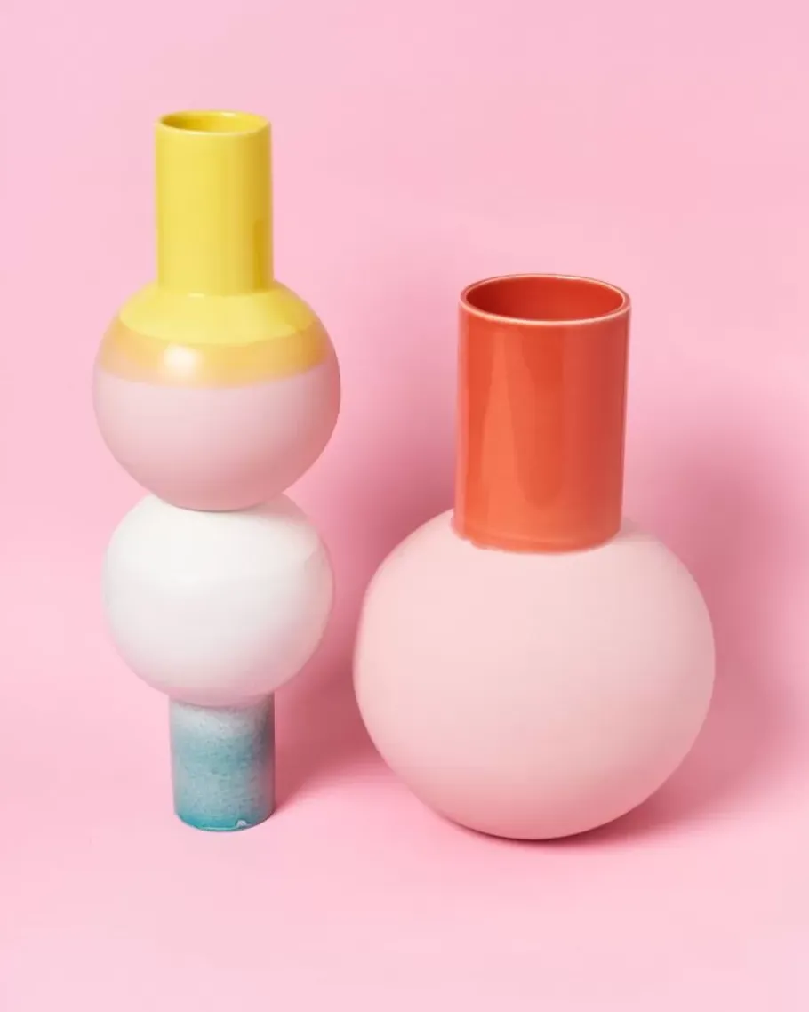 New Bola Vase L Rose Coral Bola L