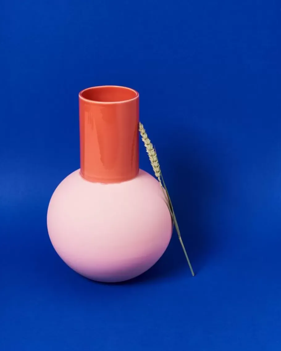 New Bola Vase L Rose Coral Bola L