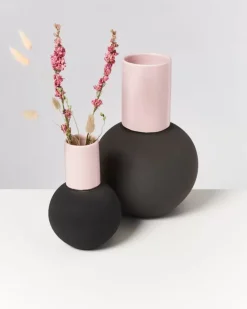 New Bola Vase L Rose Grau Bola L