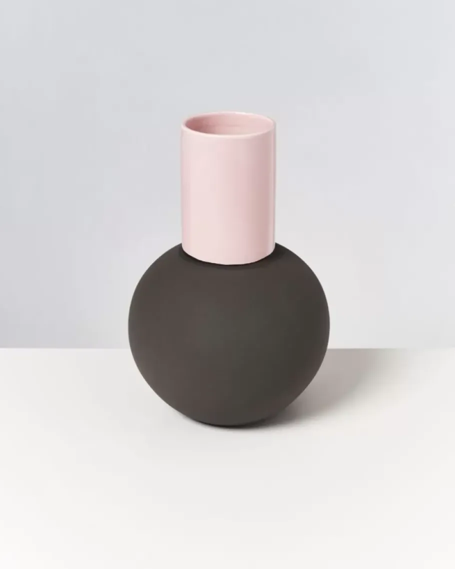 New Bola Vase L Rose Grau Bola L