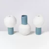 Online Bola Vase M Graublau Gesprenkelt Vasen