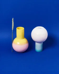 Clearance Bola Vase M Grun Rosa Gesprenkelt Bola M
