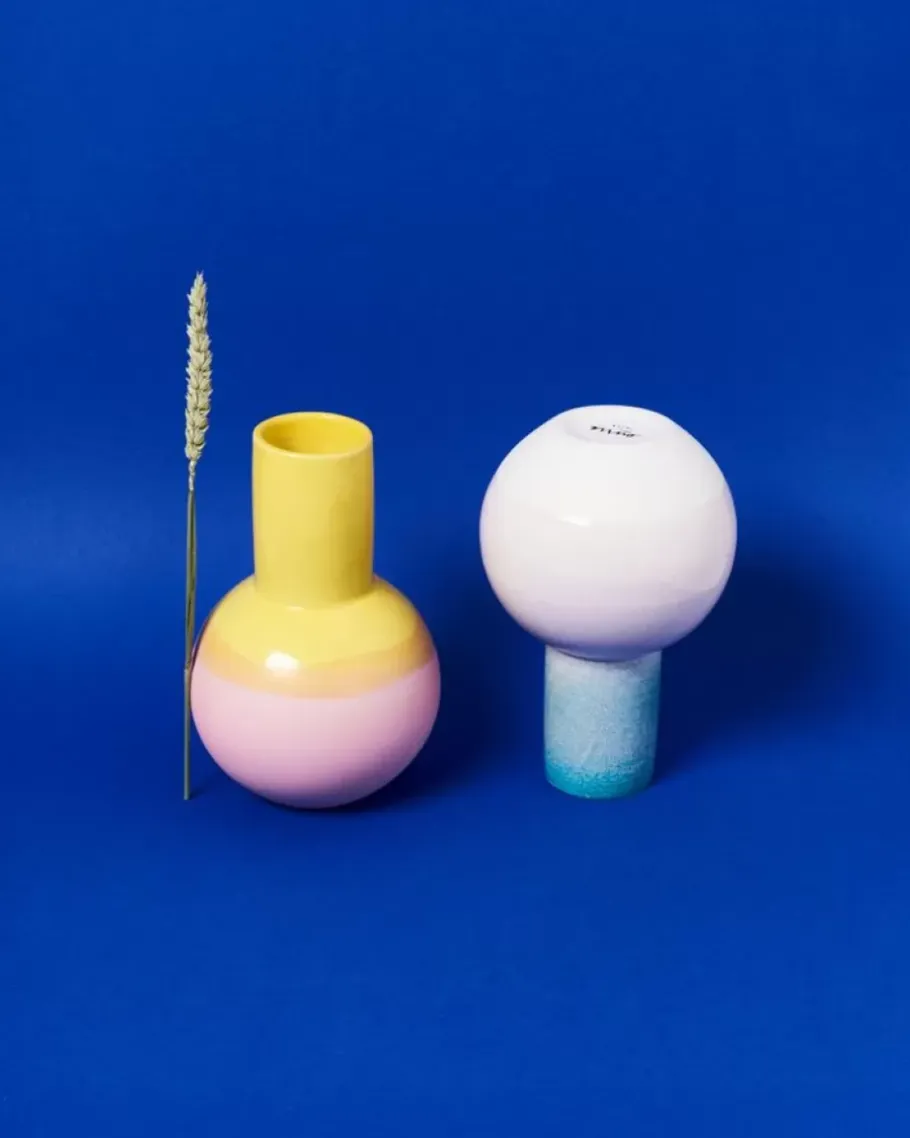 Clearance Bola Vase M Grun Rosa Gesprenkelt Bola M