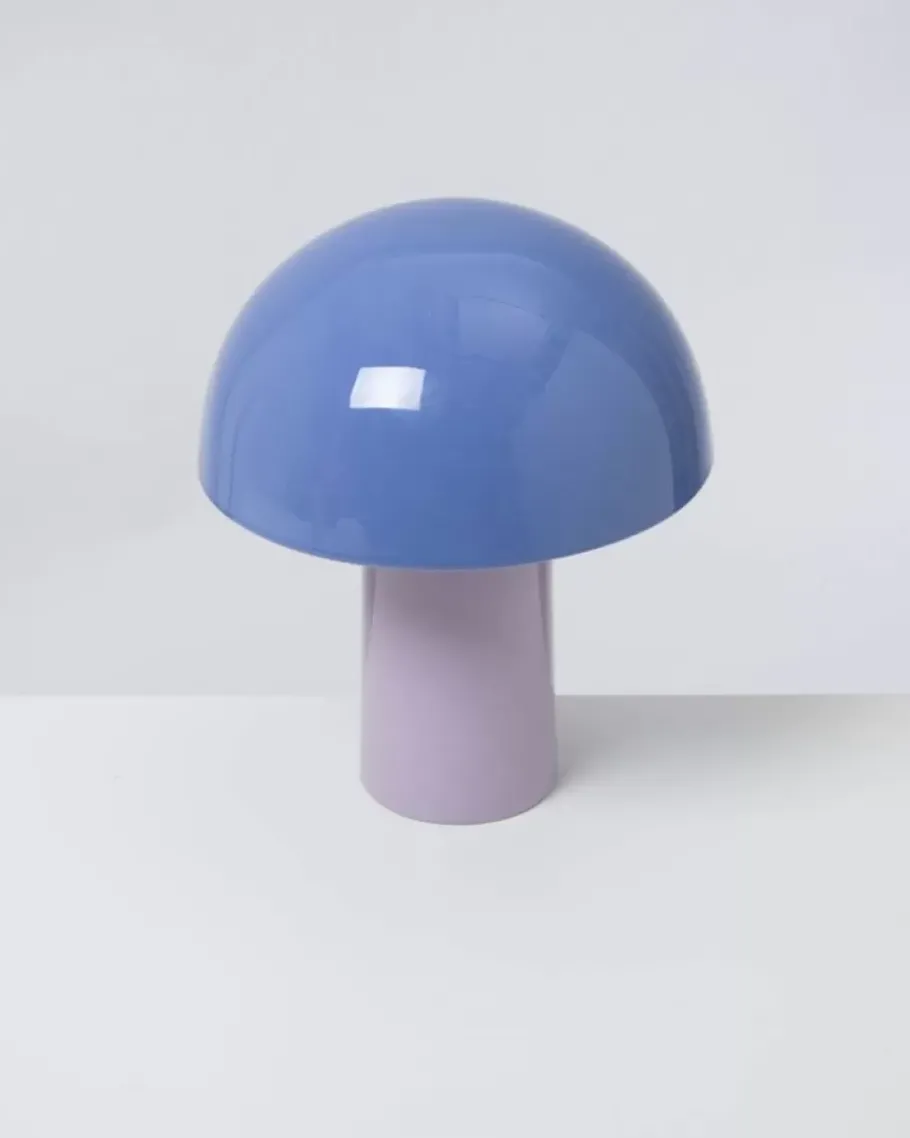 Flash Sale Cogumelo Keramiklampe Cornflower Lila Lampen