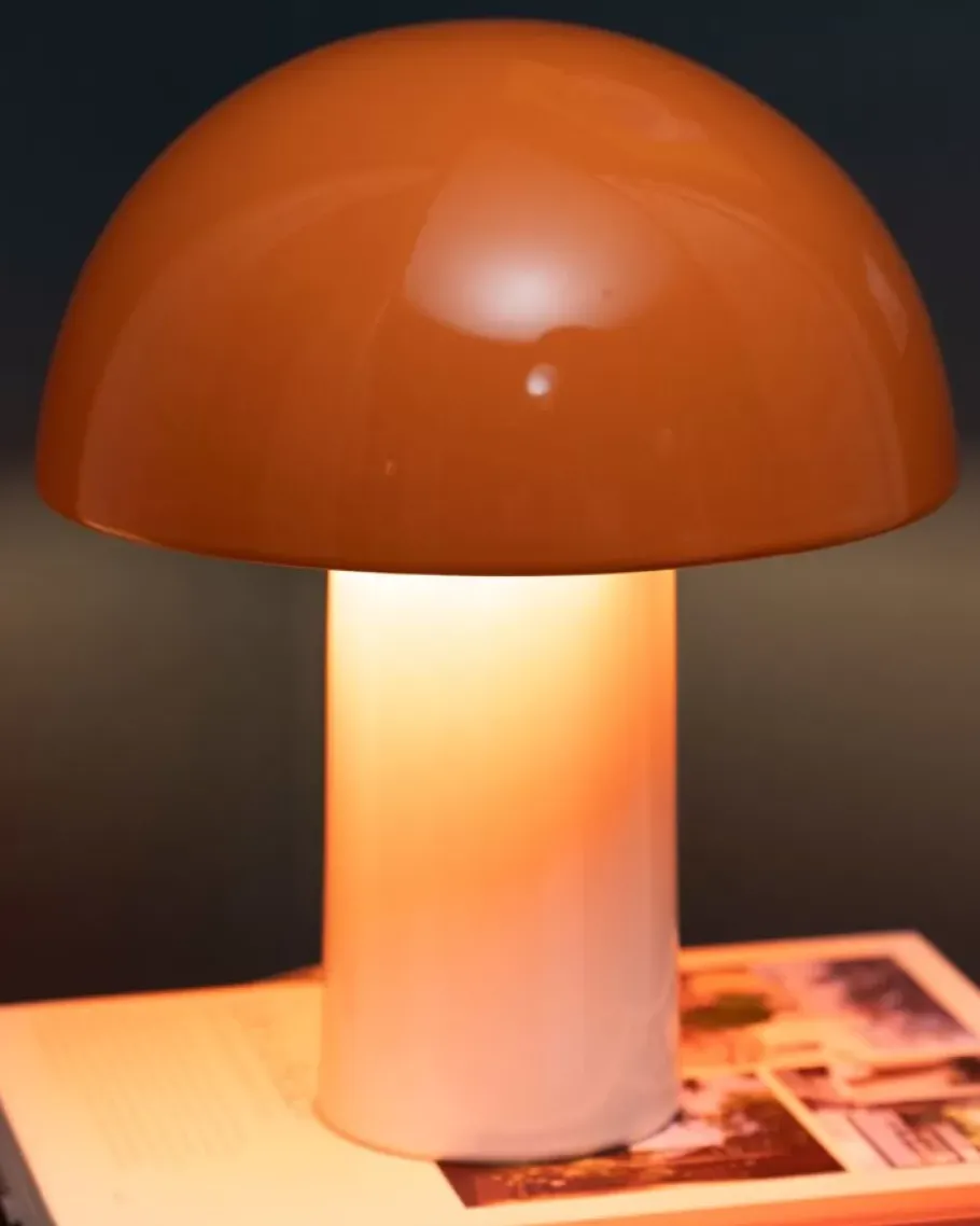 Cheap Cogumelo Keramiklampe Orange Sand Lampen