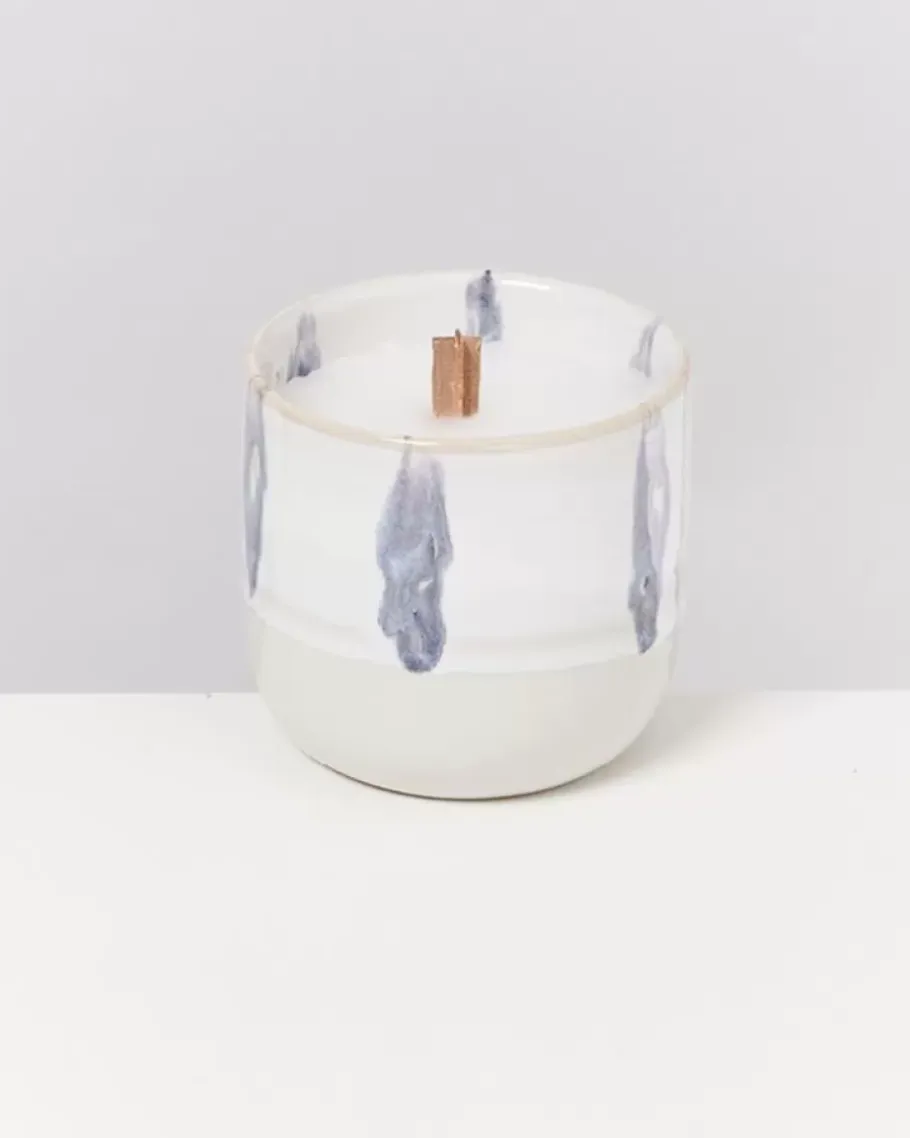 Cheap Coimbra Duftkerze "Sal Na Pele" Weis Blau Duftkerzen
