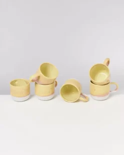 Best Sale Coimbra 6Er Set Tasse Gros Gelb 6 Teilige Sets