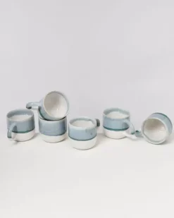 Discount Coimbra 6Er Set Tasse Gros Graublau 6 Teilige Sets