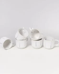 Sale Coimbra 6Er Set Teetasse Weis Blau Tassen & Becher