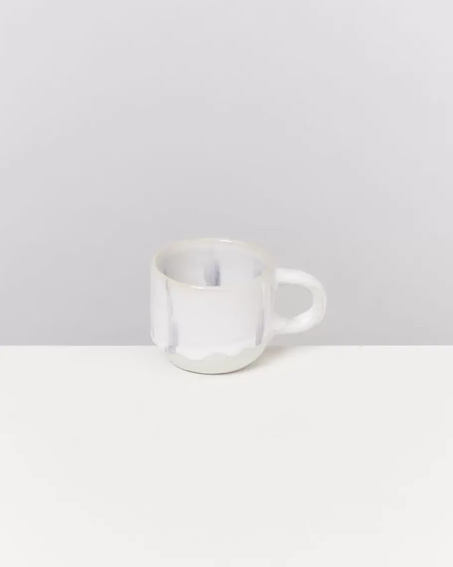 Clearance Coimbra Espressotasse Weis Blau Espressotassen