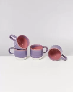 Clearance Coimbra Teetasse Gros Lila Rosa Große Tassen