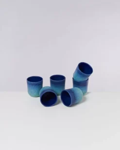 Fashion Copa Alto Becher Klein Blau Turkis Kleine Becher