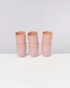 Best Sale Copa Alto 6Er Set Becher Gros Gelb Rose Tassen & Becher