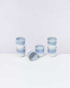 Sale Copa Alto 6Er Set Becher Klein Blau Weis 6 Teilige Sets