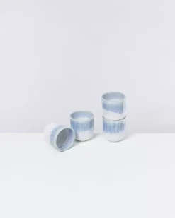 Outlet Copa Alto 4Er Set Becher Klein Blau Weis Tassen & Becher Sets