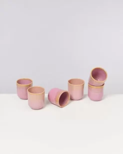 Sale Copa Alto 6Er Set Becher Klein Gelb Rose Tassen & Becher