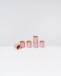 Best Copa Alto 6Er Set Espressobecher Gelb Rose Tassen & Becher