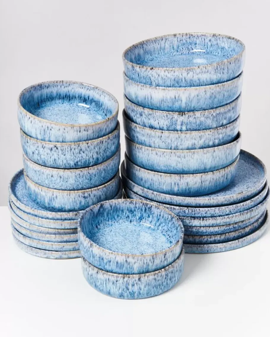 Cheap Cordoama Blau Gesprenkelt - 24 Teiliges Set Geschirr Sets