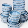 Cheap Cordoama Blau Gesprenkelt - 32 Teiliges Set Geschirr Sets