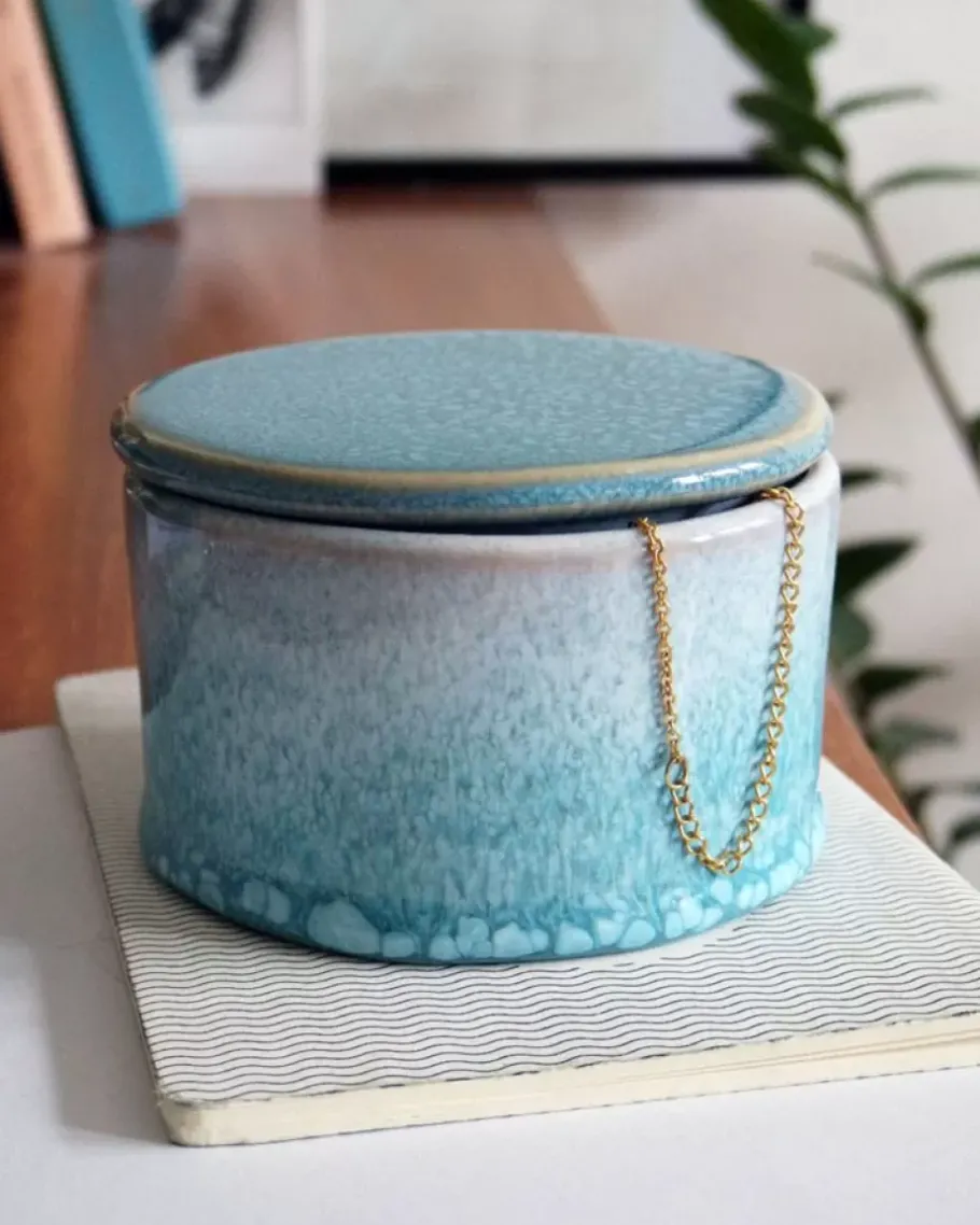 Outlet Cordoama Dose S Aqua Schmuckschälchen