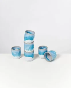 Outlet Cordoama 6Er Set Becher Klein Aqua Tassen & Becher Sets