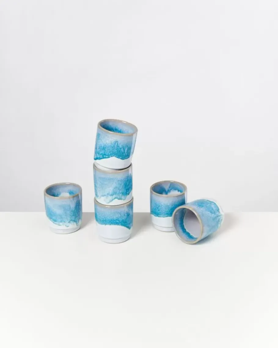 Outlet Cordoama 6Er Set Becher Klein Aqua Tassen & Becher Sets