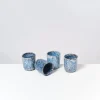 Online Cordoama 4Er Set Becher Klein Blau Gesprenkelt Tassen & Becher Sets