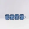 Clearance Cordoama 4Er Set Tasse Gros Blau Gesprenkelt Tassen & Becher