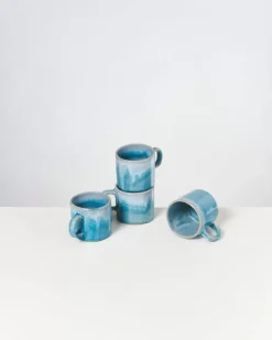 Discount Cordoama 4Er Set Tasse Klein Aqua 4 Teilige Sets