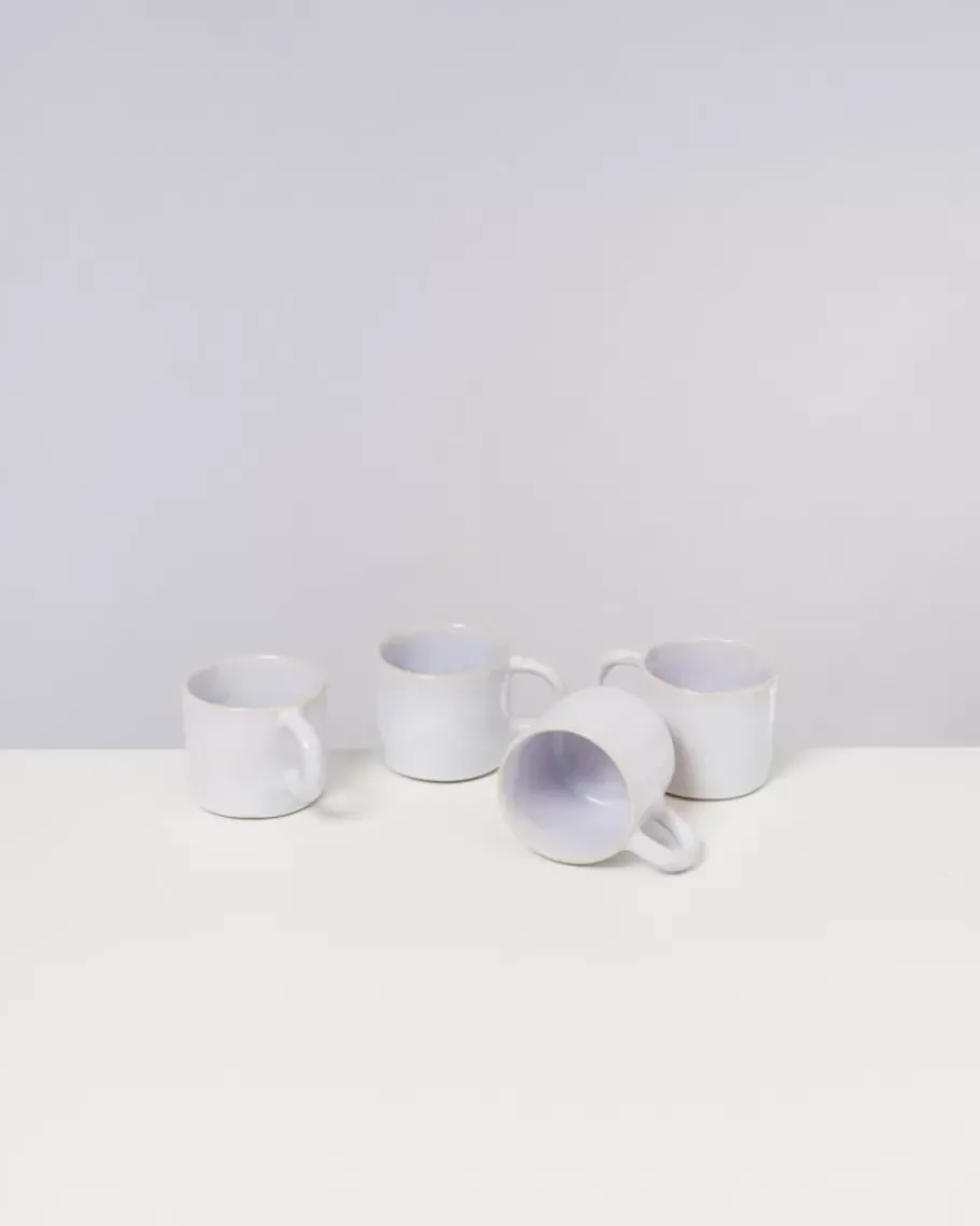Fashion Cordoama 4Er Set Tasse Klein Weis Tassen & Becher