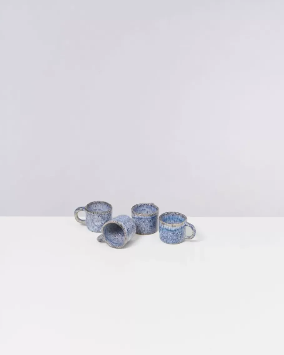 Fashion Cordoama Espressotasse Blau Gesprenkelt Tassen & Becher