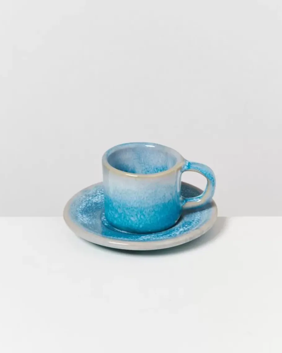 Flash Sale Cordoama Espresso-Untertasse Aqua Tassen & Becher