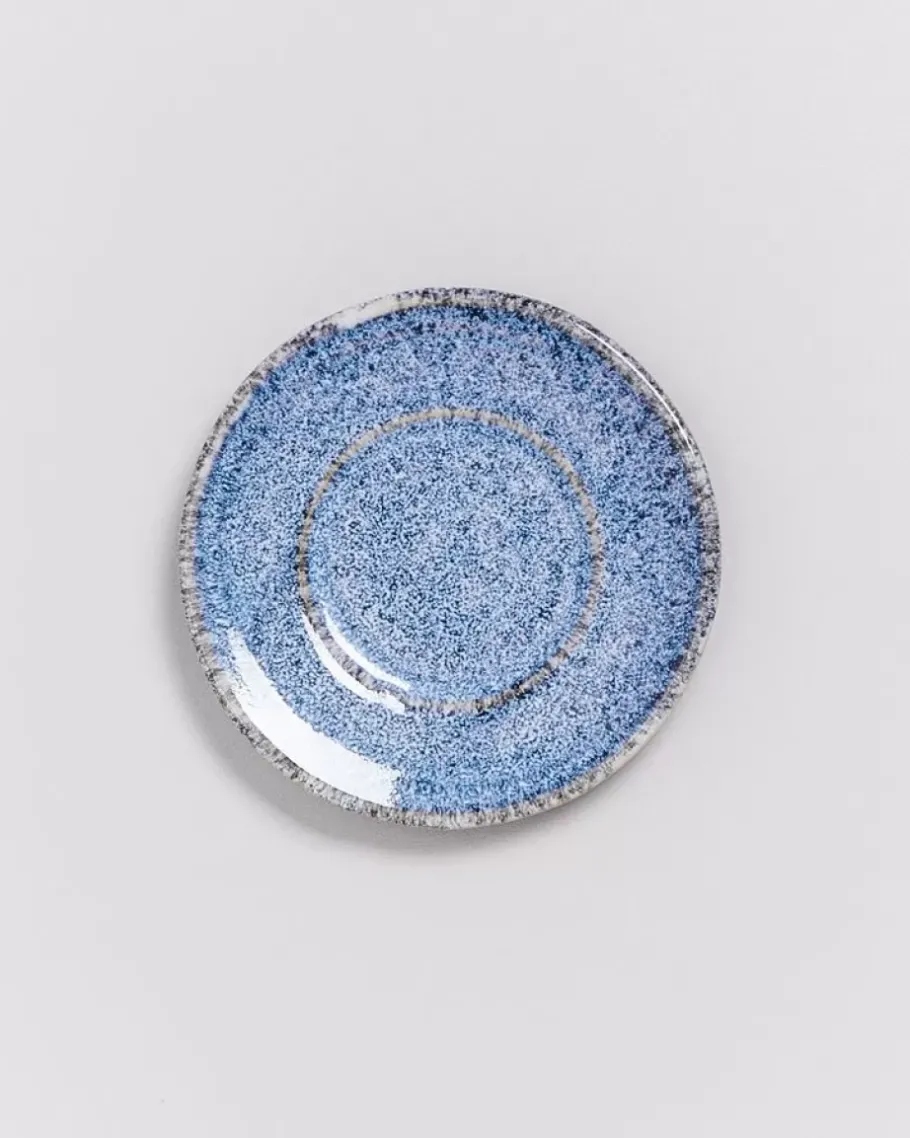 Discount Cordoama Espresso-Untertasse Blau Gesprenkelt Untertassen